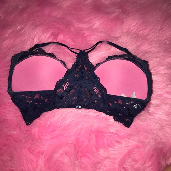 Navy Blue Racerback Bra - Picture 3 of 3